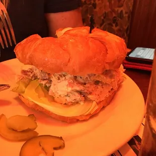 Chicken salad croissant