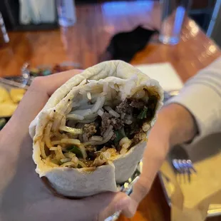 Fuh (Pho) Burrito - inside