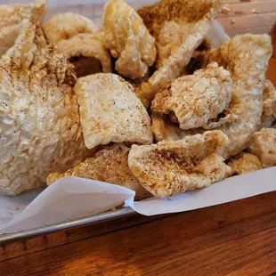 Fried pork skin $7.50