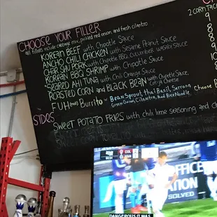 A snapshot of their menu.