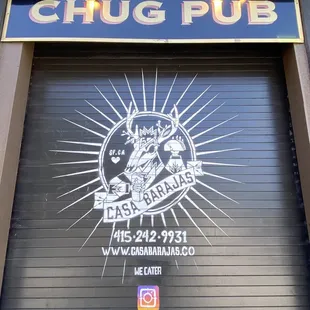 the front door of the restaurant