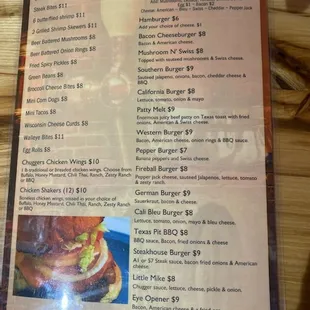 New menu