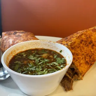 Birrioburro burrito very tender delish meat