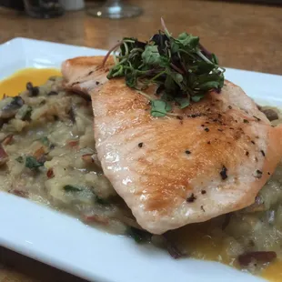 Salmon risotto