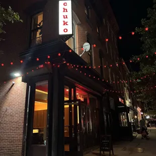 Outside
