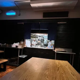 interior, sushi and sashimi