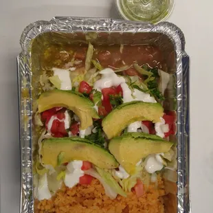 Carnitas Enchiladas Plate