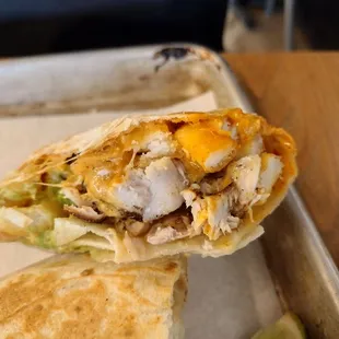 Swordfish burrito