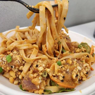 Thai peanut noodle bowl (large) $22