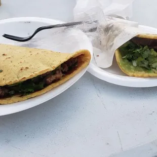 Kekas taco and regular taco