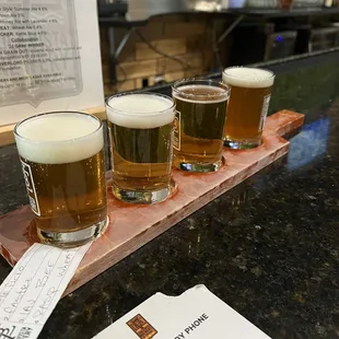 Flight of beer