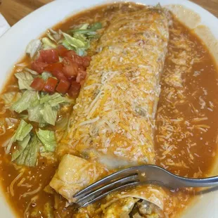 Chili relleno burrito