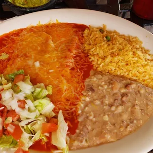 2 Cheese Enchilada plate