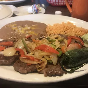 Carne asada plate