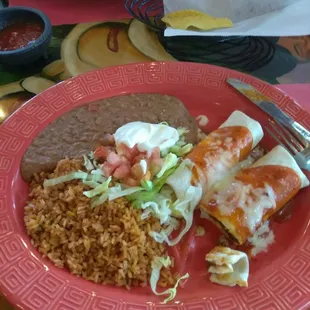 Dos Burritos Plate