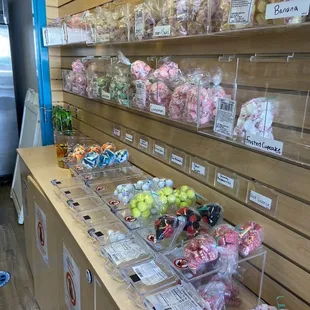 Inside the candy store