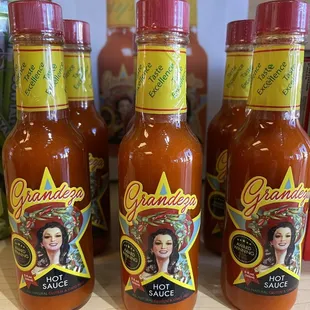 This hot sauce is amazing! For me, it isn't too hot.