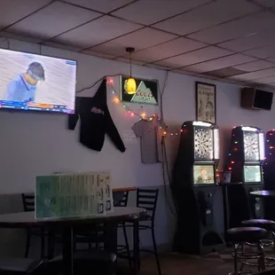 a man on the screen