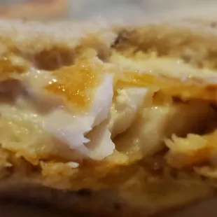 Flakey cod meat