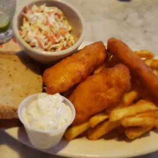 The fresh from the fryer every day fish fry plate