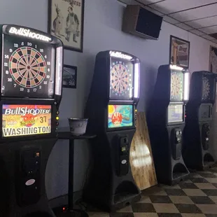 Darts and pull tab machine