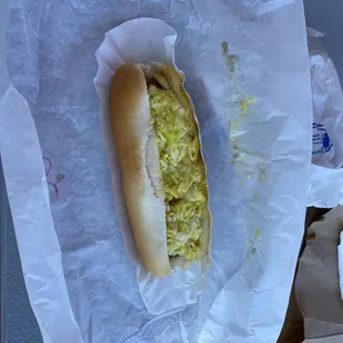 Hotdog with everything