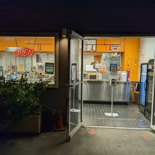 outside