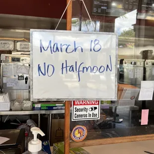 No half moon
