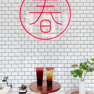 Raspberry oolong tea &amp; passionfruit green tea