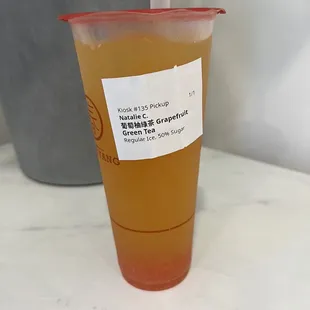 Grapefruit Green Tea