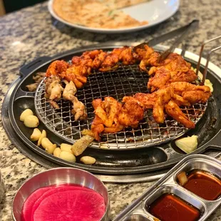 a variety of different sauces