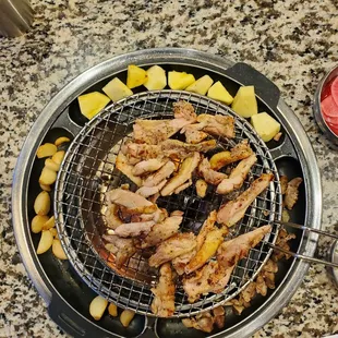 Saltes grilled stir_fried chicken