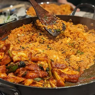 paella, food