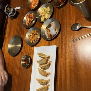 Banchan and gyoza