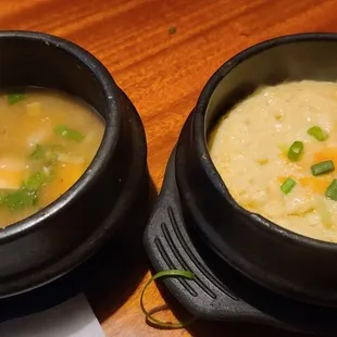 Dwaenjang jjigae and gaeranjjim