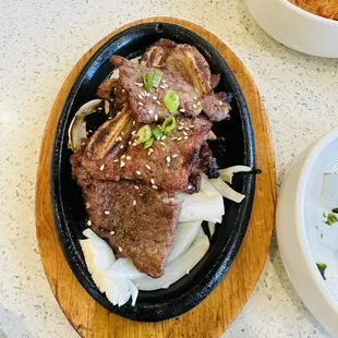 LA Galbi (BBQ Beef Short Rib) and Cold Noodles Combo!