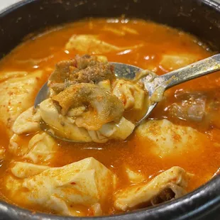 My favorite T9. Mixed Small Intestines Tofu Soup