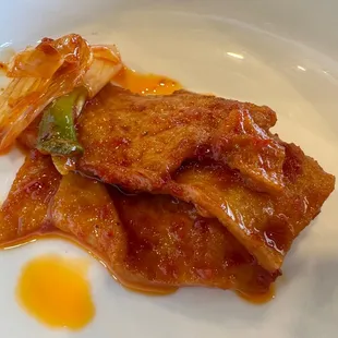 Side dish: spicy fish cake?