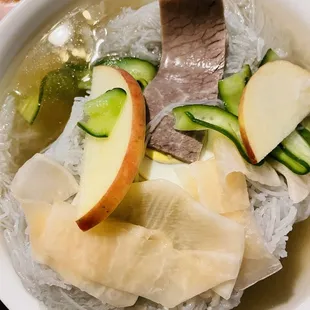 Buckwheat Noodles in Chilled Beef Broth!!