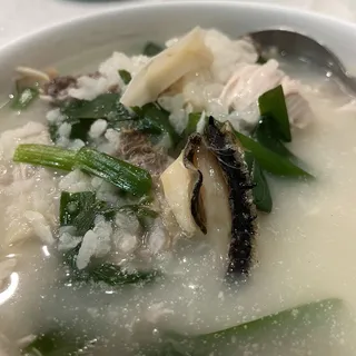 J6. Boiled Abalone and Chicken in Casserole