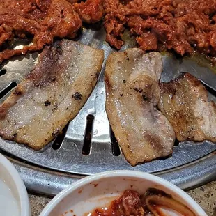 Spicy pork and pork belly