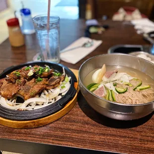 Amazing naengmyeon and kalbi combo for only $19.95. Always leave me full and satisfied...