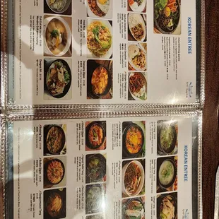 sushi and sashimi, menu