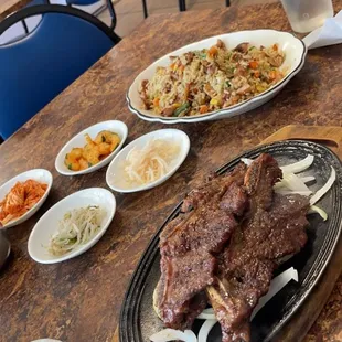 Beef short ribs Chicken Fried Rice