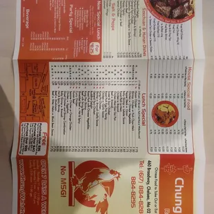 Menu front