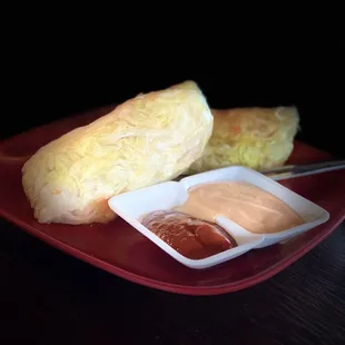 Spring roles were delicious!