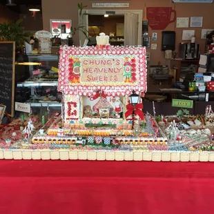 A lovely sweet "gingerbread house" and then some.