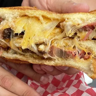 Texas Toast Brisket Grilled Cheese
