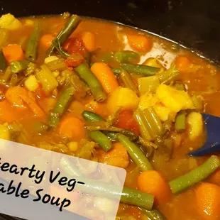 a pot full of vegetables