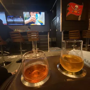 Beer + wine selection is great.